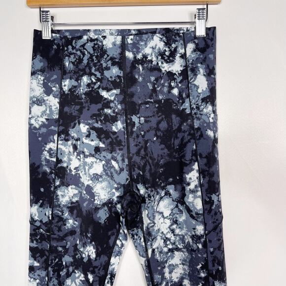 Sweaty Betty M Blue Texture Tie Dye Power Pocket High Waist Full Length Leggings - Picture 3 of 11